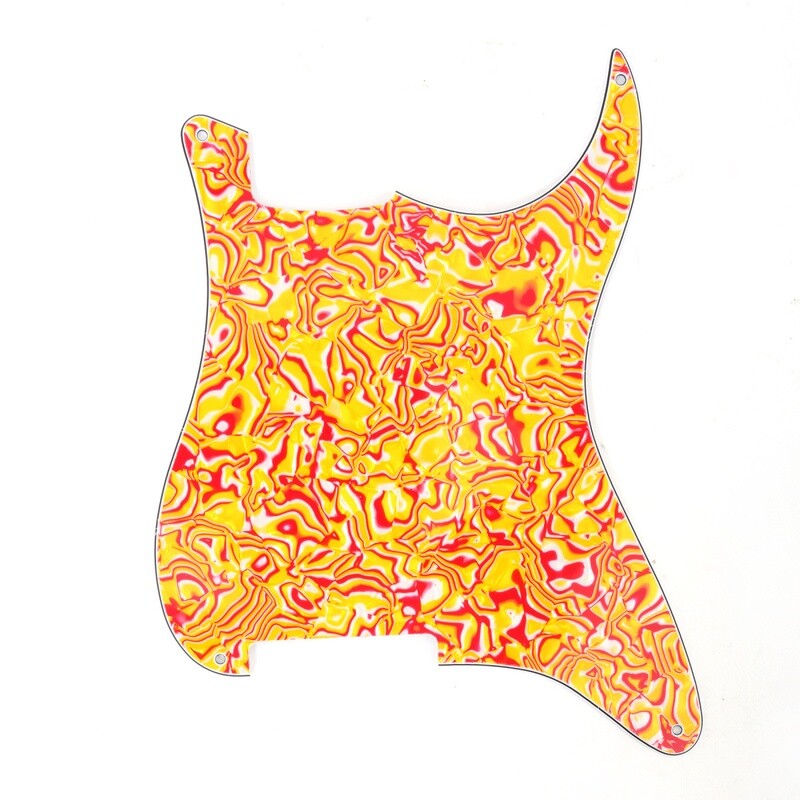 Brio Blank 4 hole outline pickguard for Strat®, 4 Ply Tropic Shell