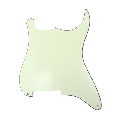 Brio Blank 4 hole outline pickguard for Strat®, 3 Ply Ivory
