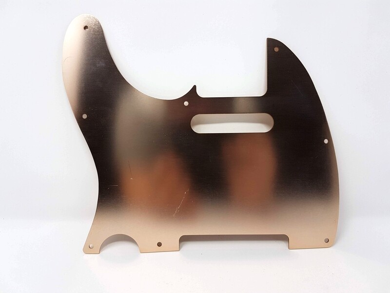 Brio Aluminum 8 Hole Guitar Tele® Pickguard Light Copper