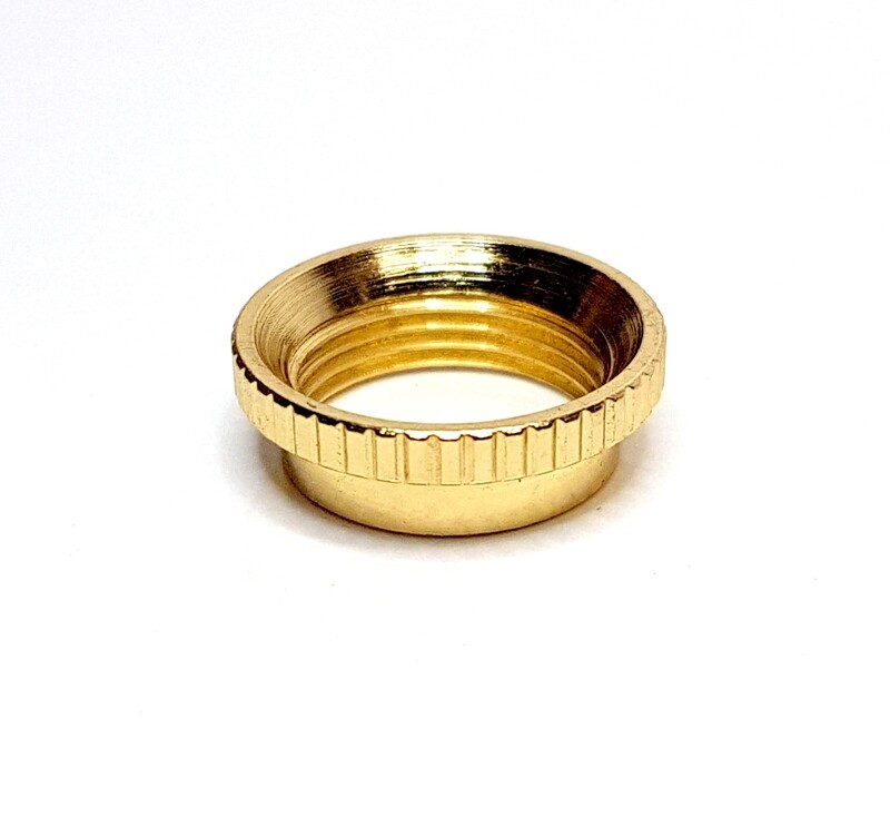 Knurled Toggle Switch Nut - Chrome-Gold-Black