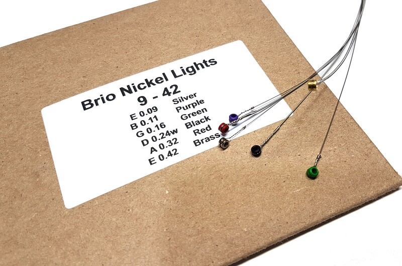 Brio Nickel Wound 9-42 Strings 10 Pack + 1 Pack Free