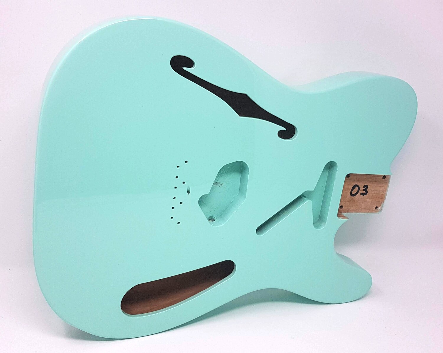 Brio 2 piece Alder Body &quot;Thinline&quot; T-Style Seafoam Green