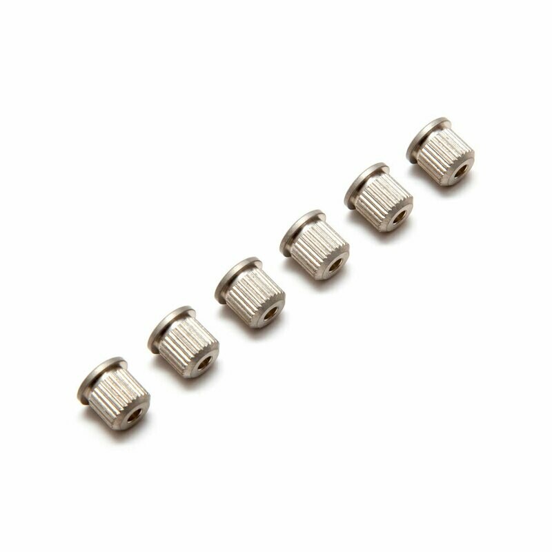 Brio (6) Vintage Style String Ferrules Nickel