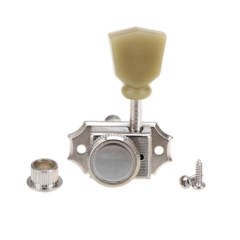 3 x 3 Pro Vintage Hybrid Style Keystone Button Nickel- Green Button