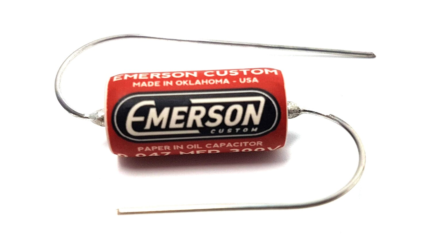 1 x Emerson Paper in Oil Capacitors - 0.047uf 300v (Red) 2019 Classic