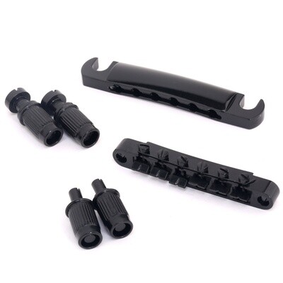 Tune-o-Matic Bridge and Tailpiece Set for LP Style Guitar, Black