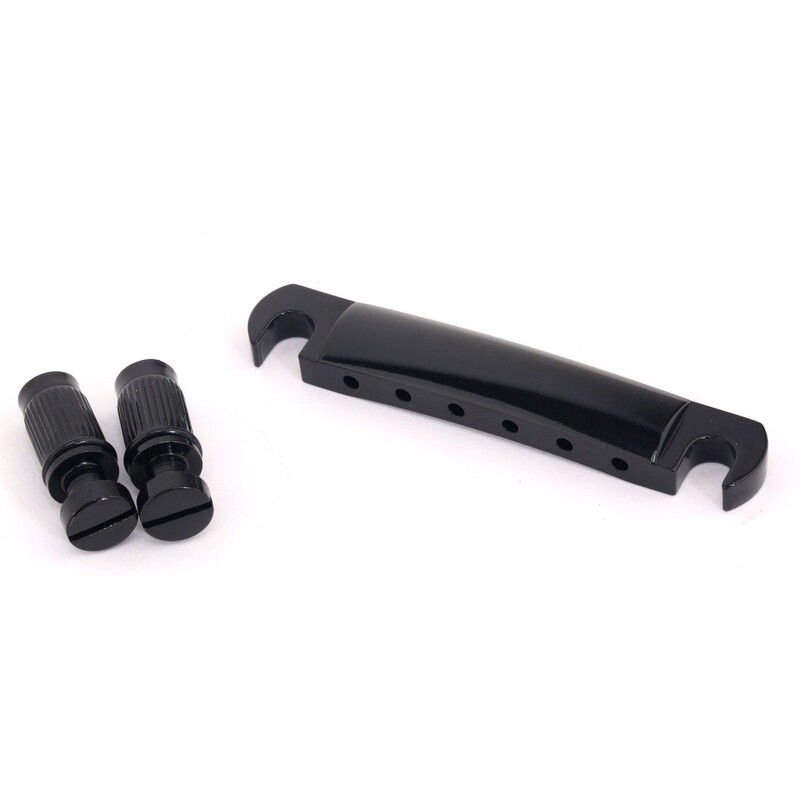 Tune-o-Matic Bridge and Tailpiece Set for LP Style Guitar, Black