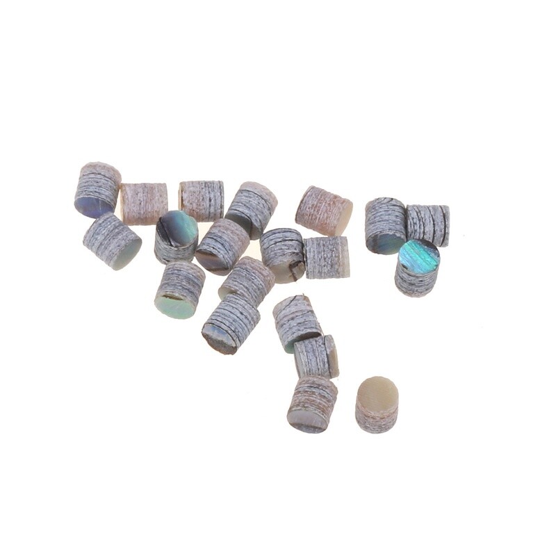 3mm Natural Paua Abalone Shell Guitar Fretboard Inlay Dots (Set of 20)
