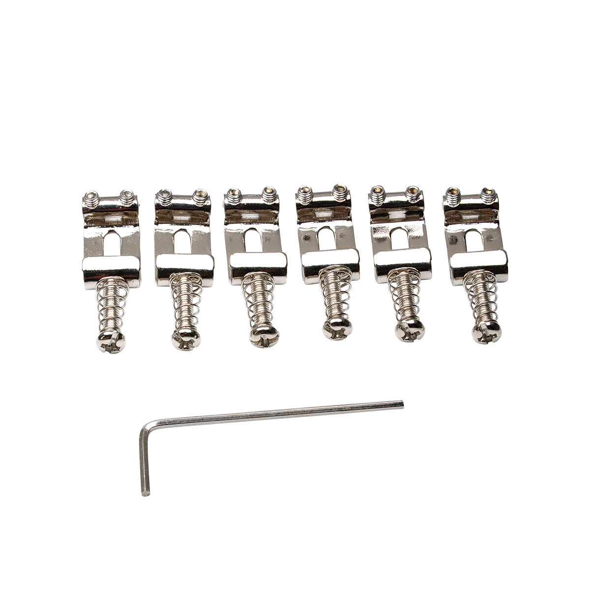Brio 10.8mm Steel Vintage Style Guitar Tremolo Bridge Saddles Stratocaster Nickel
