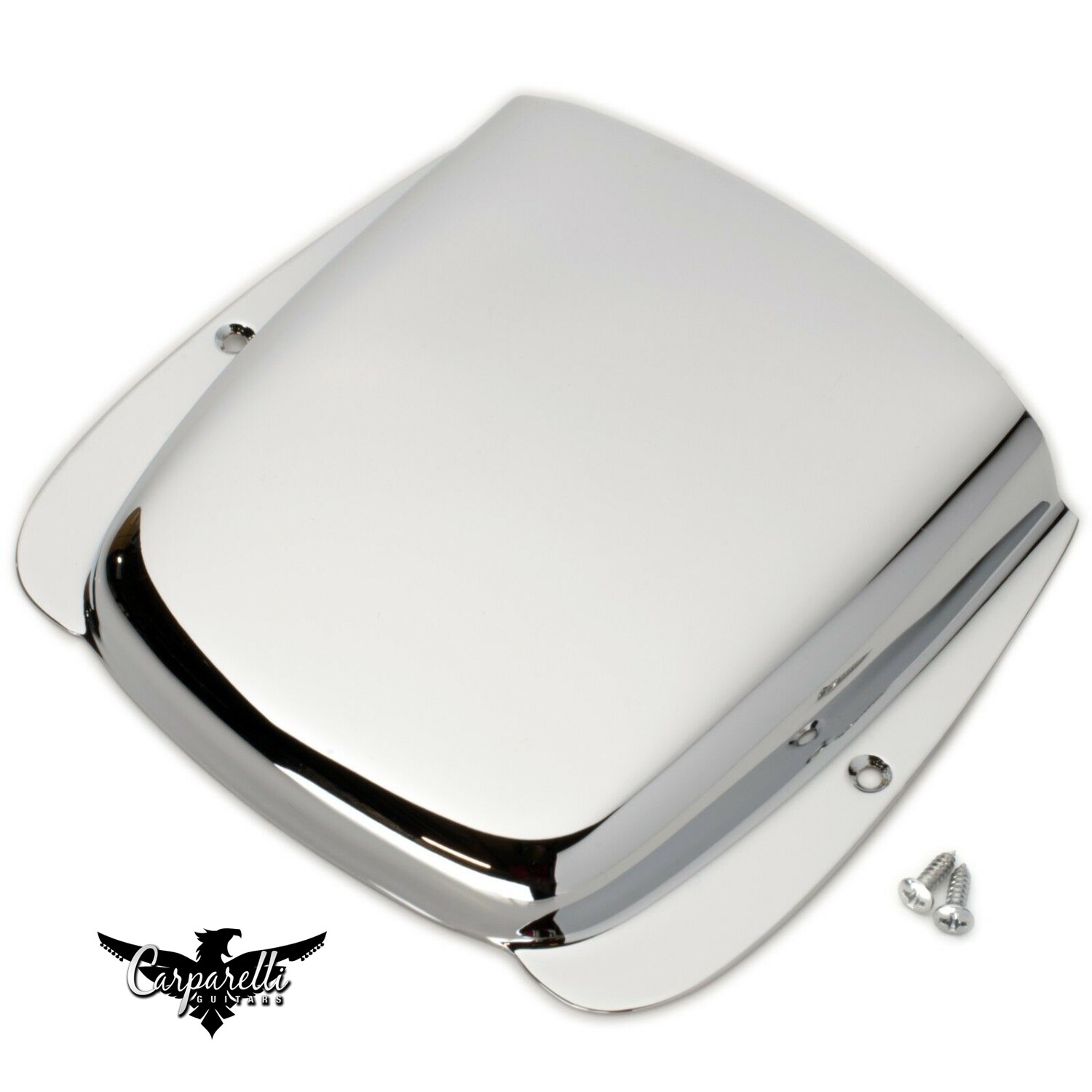 High Quality Steel Bridge Cover for Fender Jazz Bass with Screws - CHROME