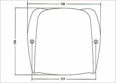 High Quality Steel Bridge Cover for Fender Jazz Bass with Screws - CHROME
