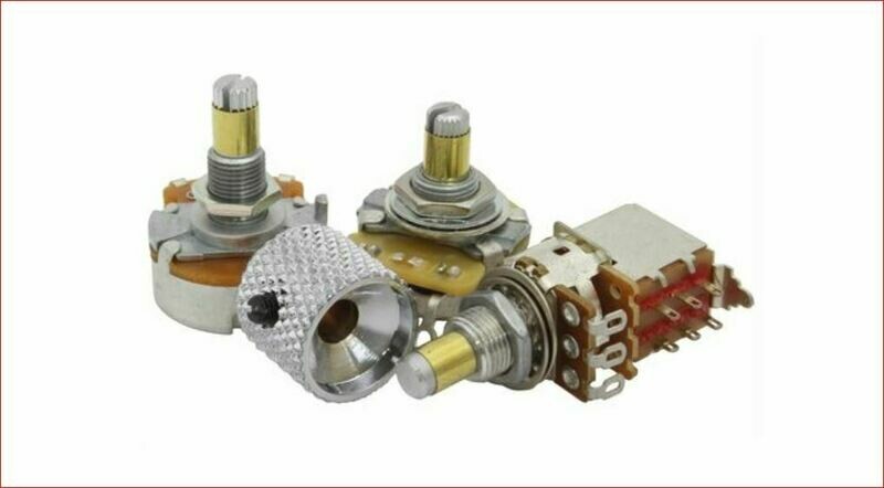 Brio 5 Pack, Potentiometer Adapter Sleeve - Converts 6mm or 18T shaft to 1/4" ( Solid Shaft )