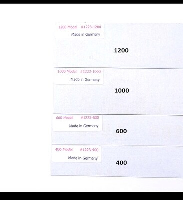 Brio Self-adhesive Sandpaper For 6" Fret Leveling File 400# 600# 1000# 1200# MADE IN GERMANY
