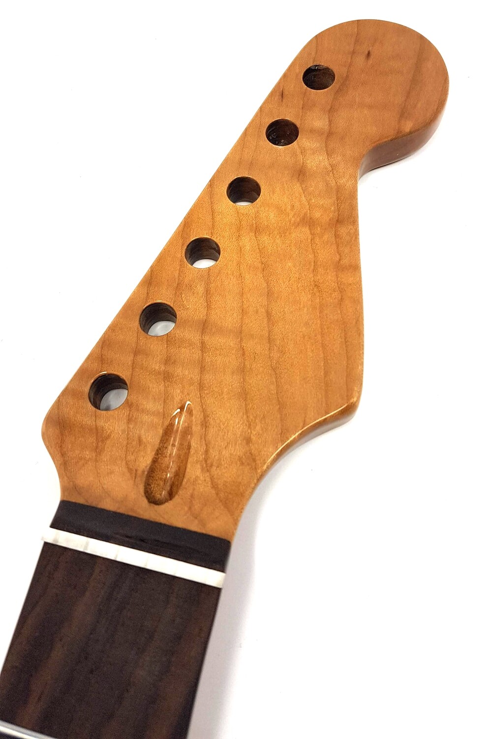 Brio Highly Flamed S-Style Maple Rosewood Neck Roasted