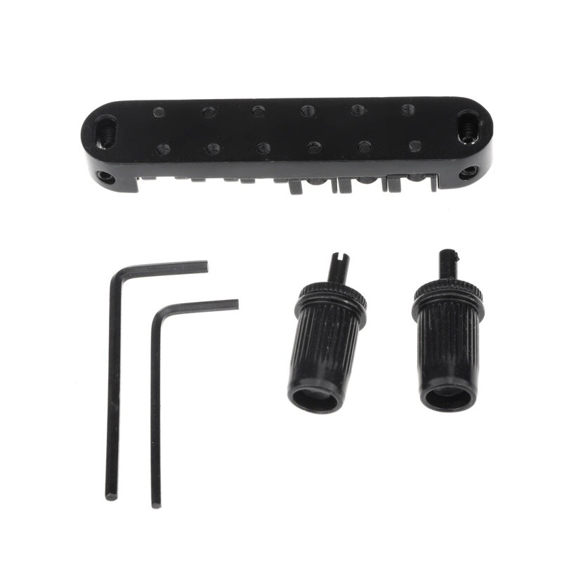 LOCKING ROLLER Bridge for Epiphone Les Paul Guitar- Black