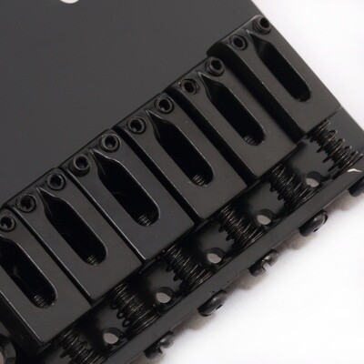 6 String Saddle Telecaster Bridge Black