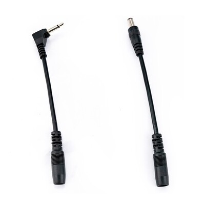 Reverse Polarity Converter Cables Straight & Elbow Set for Guitar Effect Pedals