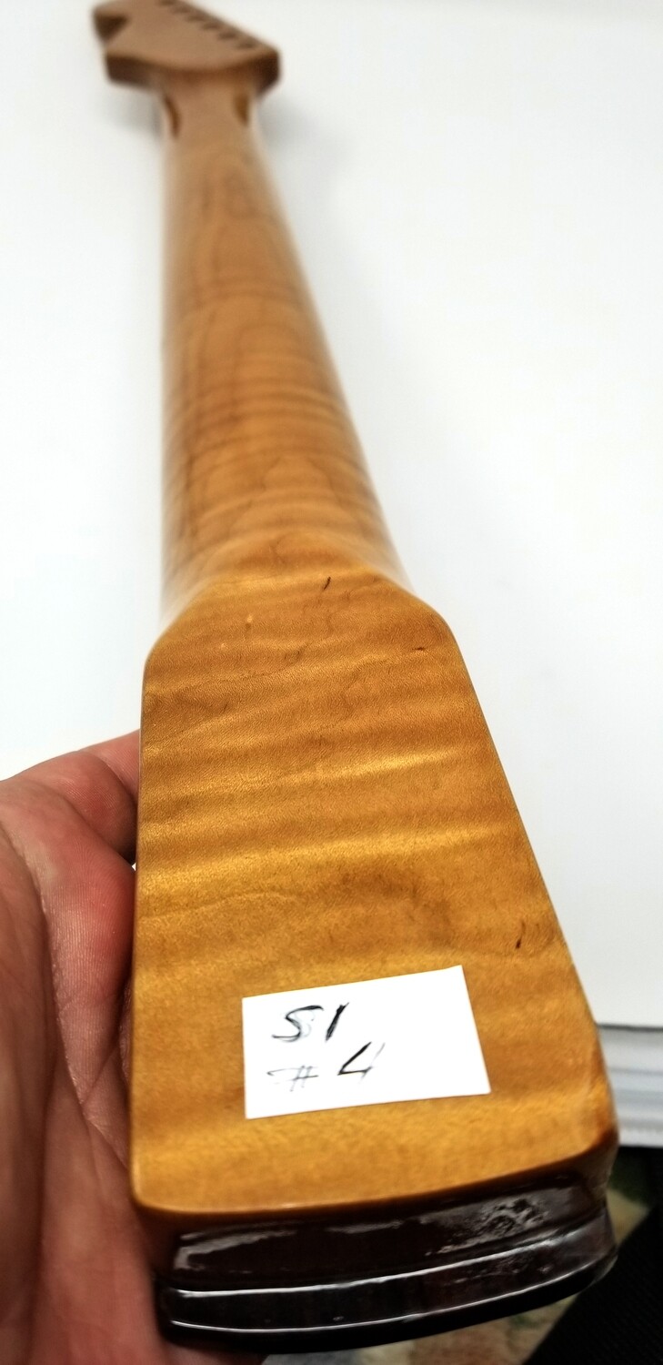 Brio Highly Flamed S-Style Maple Rosewood Neck Roasted