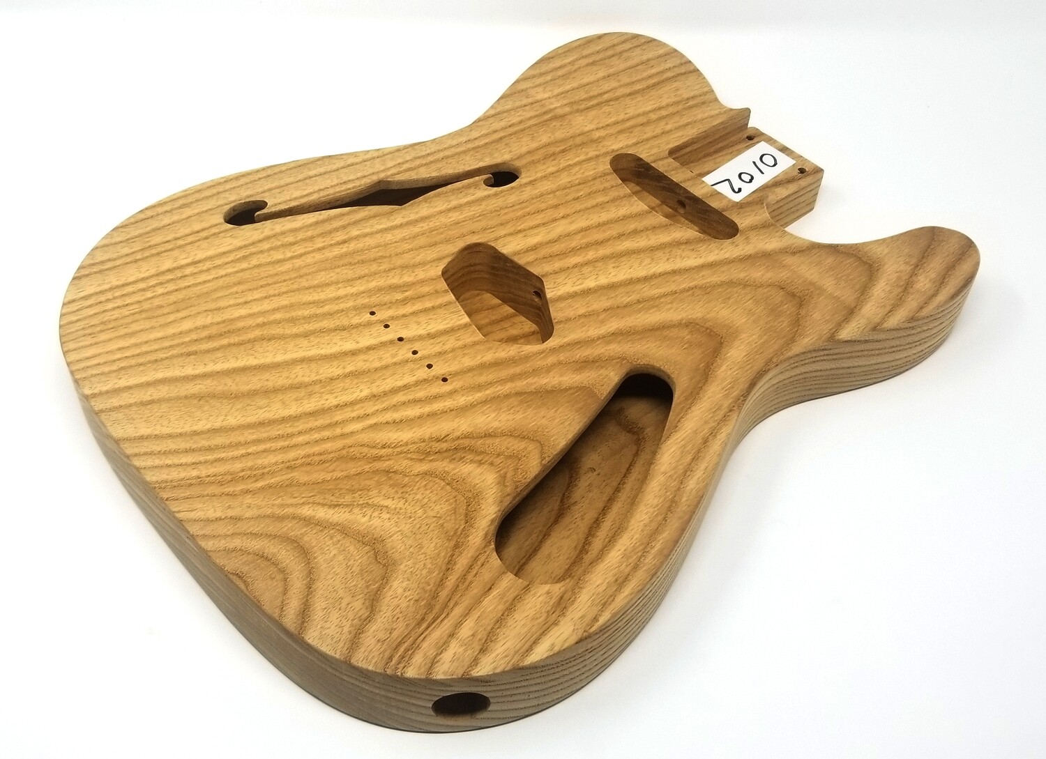 Brio 1 piece Roasted Swamp Ash Body T-style Thinline Unfinished