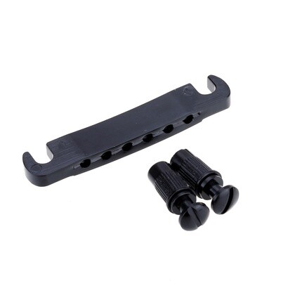 52.5mm Tune-o-matic Stop Tailpiece Metric Black Matte