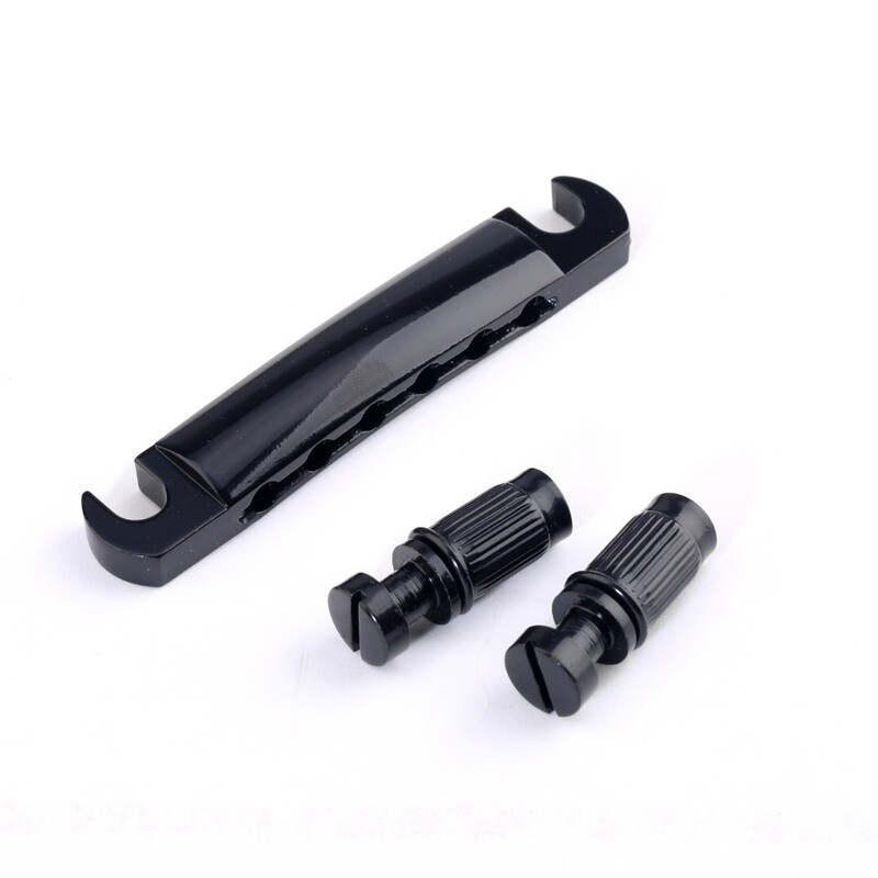 52.5mm Tune-o-matic Stop Tailpiece Metric Black