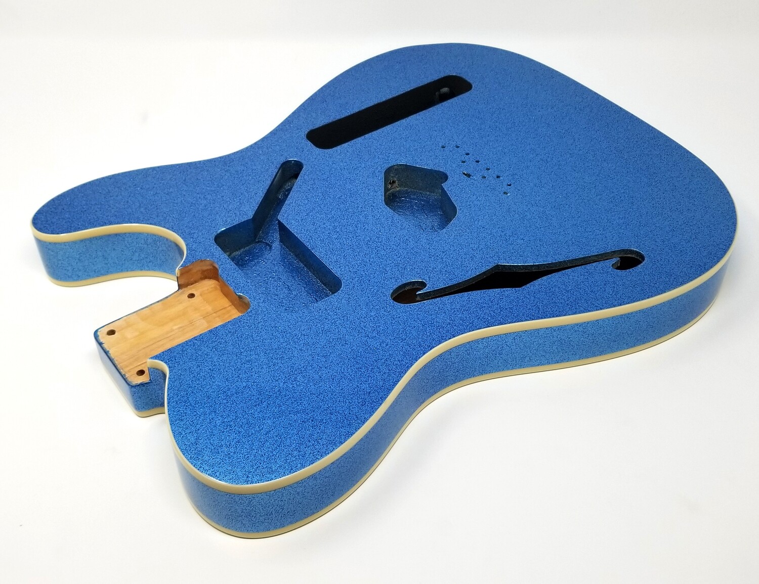 Brio T-Style Thinline Double Bound Blue Sparkle