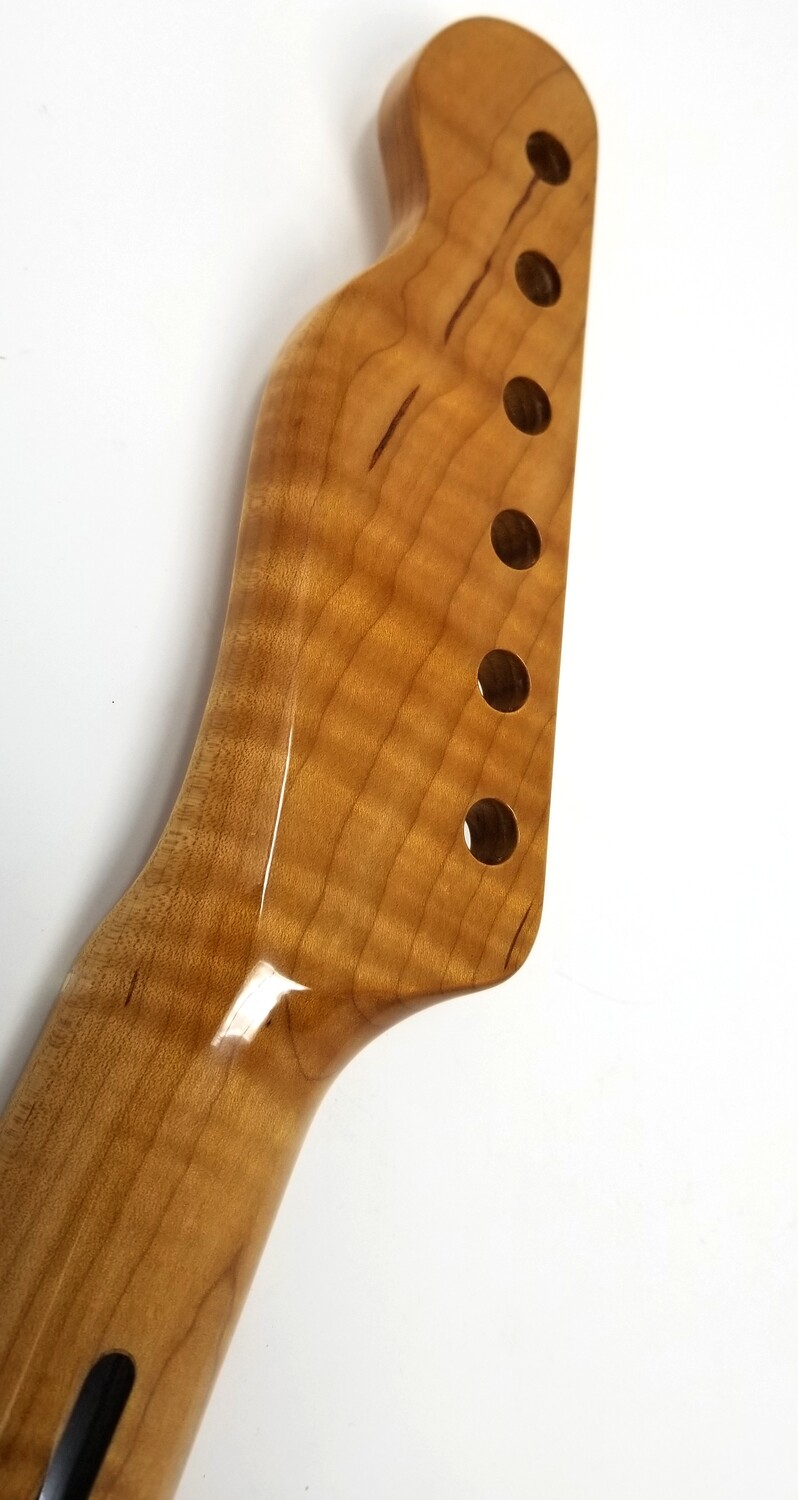 Brio 5A High Flamed Maple T-Style Maple Neck Roasted