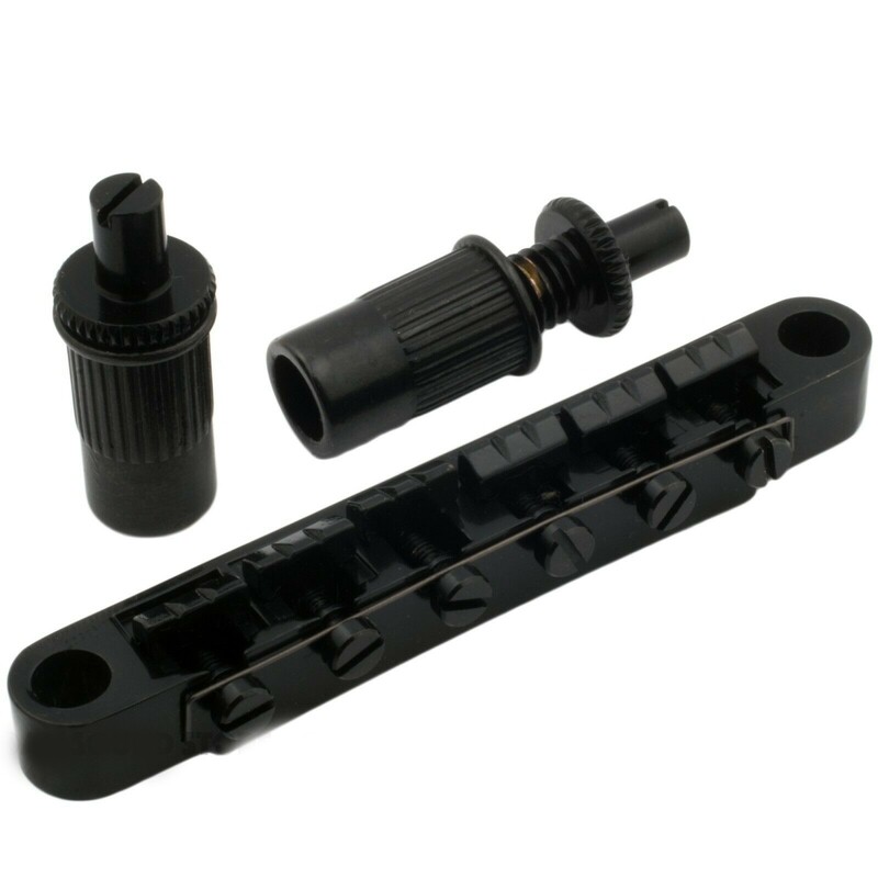 Brio 12 String Tune-O-Matic Bridge for Import Guitars Black