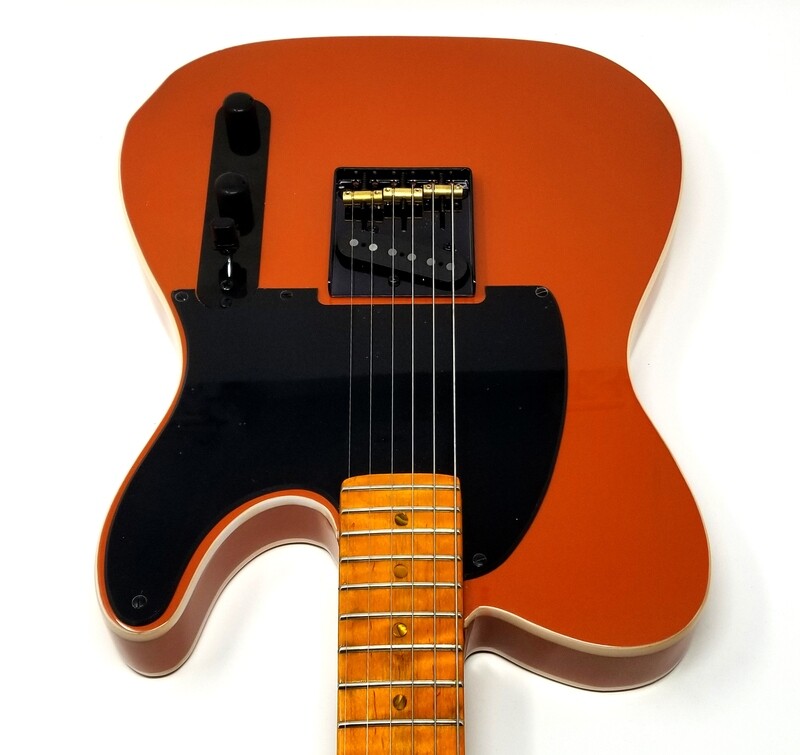 SOLD 
Carparelli T-Style Double Bound Esquire (Blemish Sale) Metallic Orange SOLD