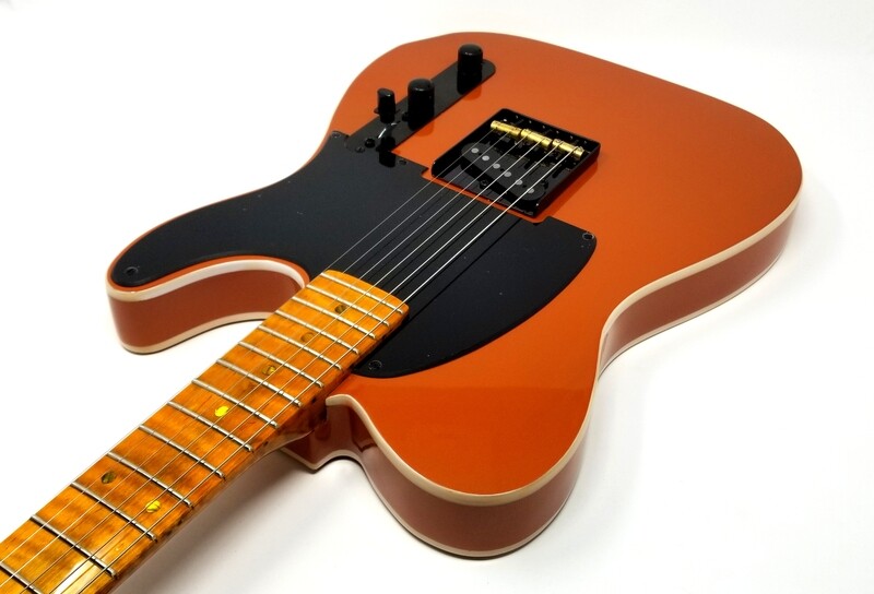 SOLD 
Carparelli T-Style Double Bound Esquire (Blemish Sale) Metallic Orange SOLD