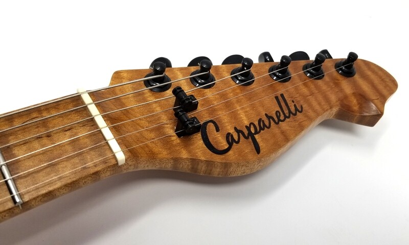 Sold. Carparelli S-Style SSS Nitro Finish Alder, High Flame Maple Neck Satin, FreeWay Switch Natural Clear