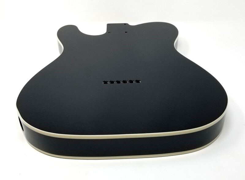 69 Telecaster Thinline Double Bound Alder Black NITRO Finish Semi-Hollow SS