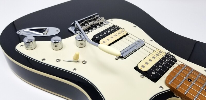 SOLD
Double Bound 1963 Spec S-Style Black Beauty Roasted Maple Neck