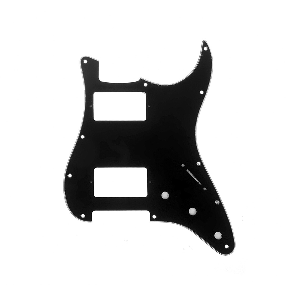 Brio H H Strat® 11 Hole Pickguard fits American/MIM Black 3 Ply