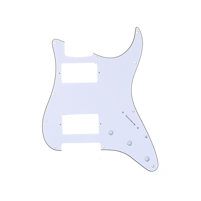 Brio H H Strat® 11 Hole Pickguard fits American/MIM White 3 Ply
