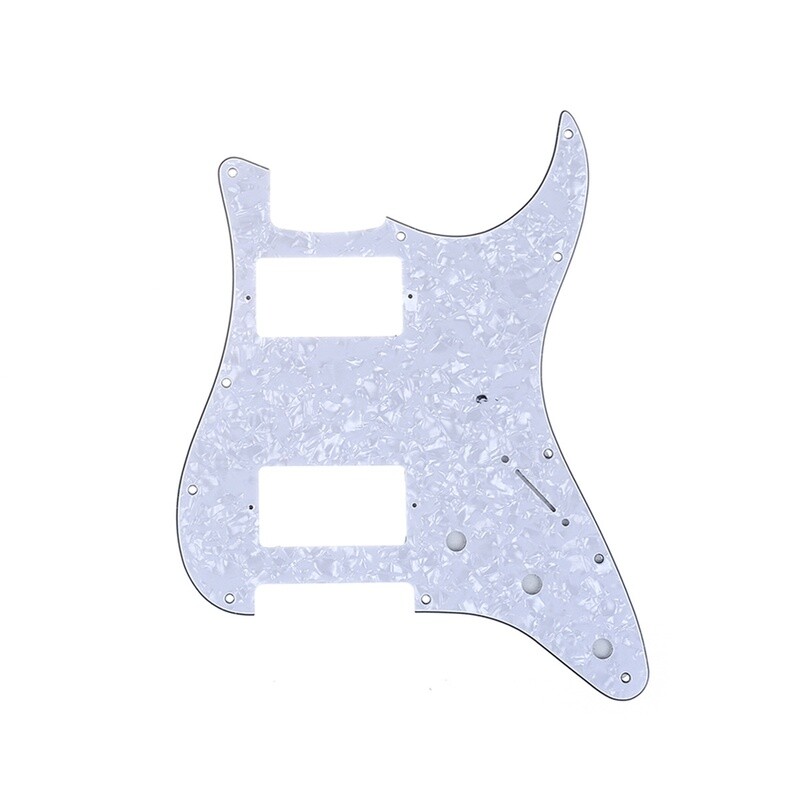 Brio H H Strat® 11 Hole Pickguard fits American/MIM White Pearloid