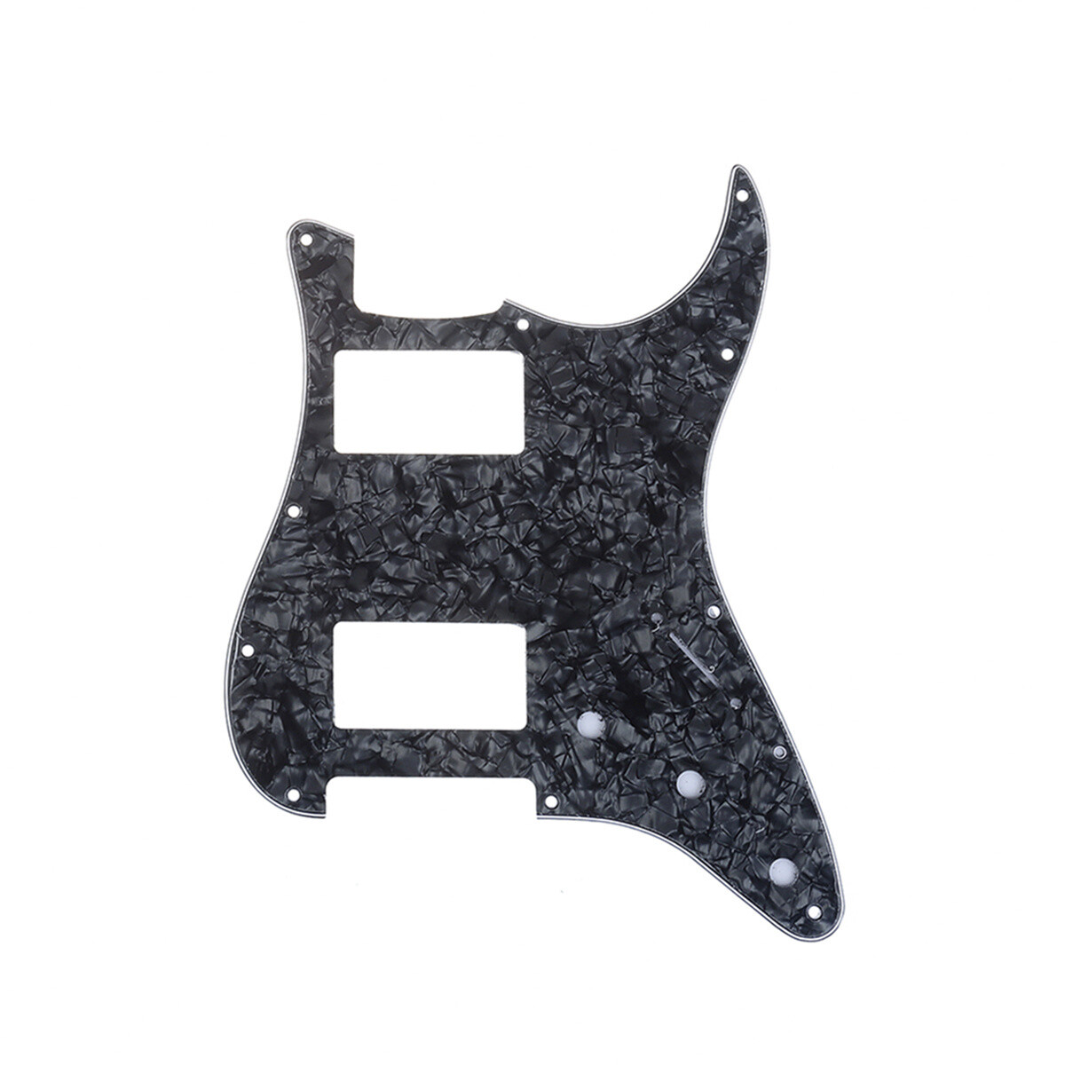 Brio H H Strat® 11 Hole Pickguard fits American/MIM Black Pearloid