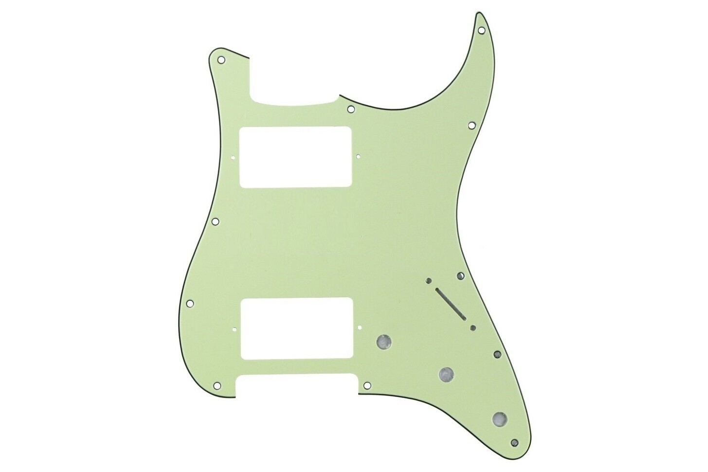 Brio H H Strat® 11 Hole Pickguard fits American/MIM Mint Green 3 Ply