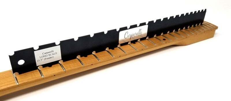 Carparelli Dual Scale Notched Straight Edge Black Carparelli Dual Scale Notched Straight Edge Black