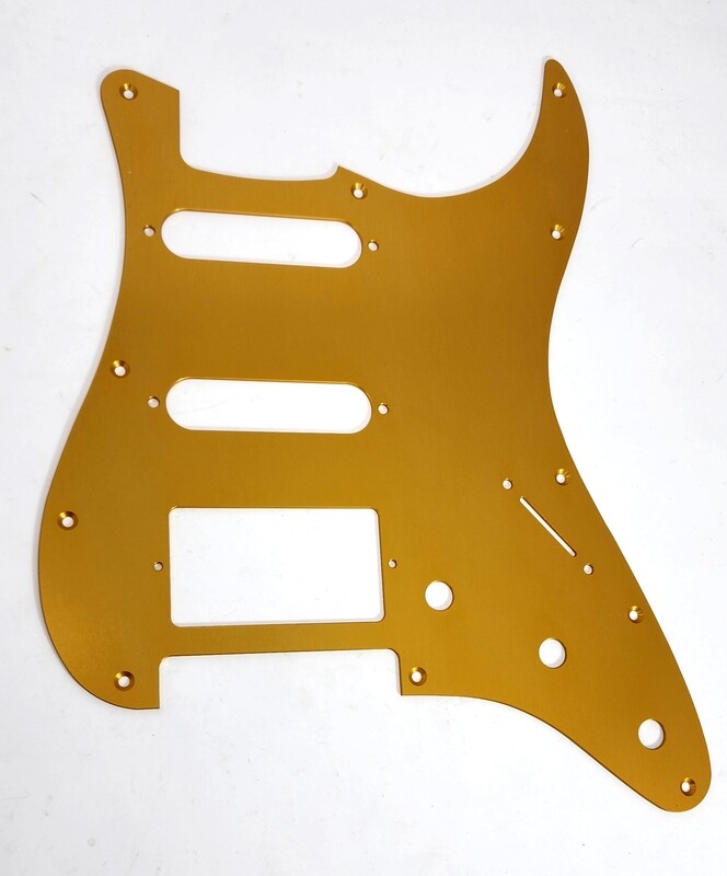 Brio Metal Anodized Aluminum Strat HSS Pickguard Scratch Plate Fits USA/Mexico Stratocaster