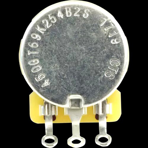 Potentiometer - CTS, Audio, Knurled Shaft, 3/4" Bushing 500K Audio
