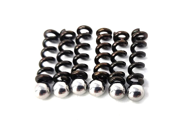 Brio 6 Pack Brio Tremolo Trem Arm Tension Spring + Ball Bearing