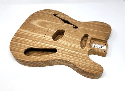 Brio 1 piece Roasted Swamp Ash Body T-style Thinline Unfinished 3.2 LBS