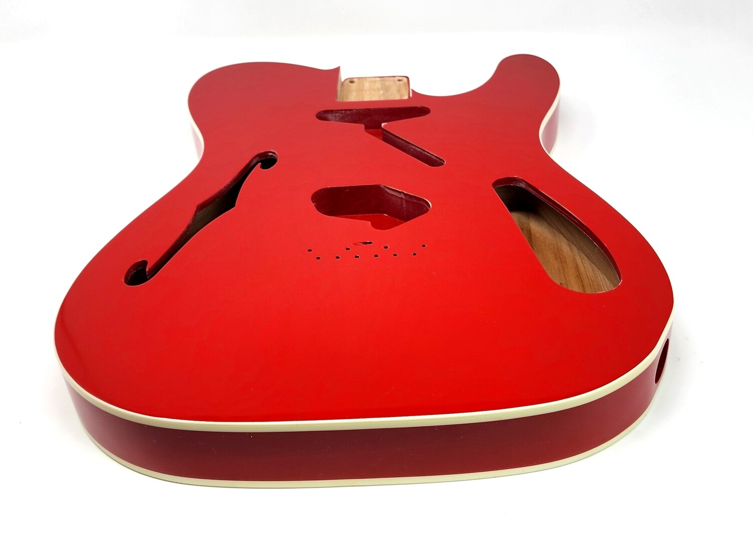 69 T-Style Thinline Nitro Finish Cream Double Bound Alder Fiesta Red