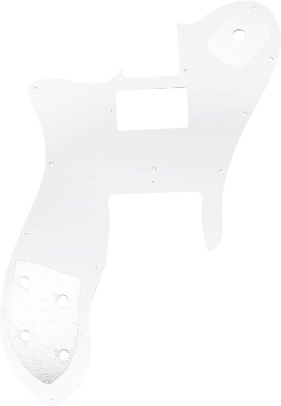 16 Holes Single H Guitar Pickguard For USA/Mexico Fender 72 Tele Custom Style Electric Guitar 3ply White