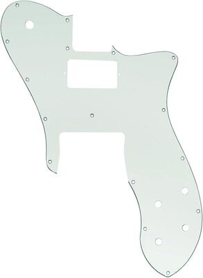 16 Holes Single H Guitar Pickguard For USA/Mexico Fender 72 Tele Custom Style Electric Guitar 3 Ply Aged White