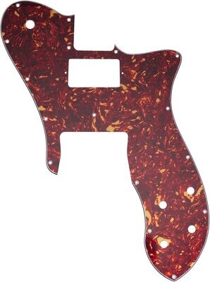 16 Holes Single H Guitar Pickguard For USA/Mexico Fender 72 Tele Custom Style Electric Guitar 4ply Vintage Tort
