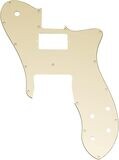 16 Holes Single H Guitar Pickguard For USA/Mexico Fender 72 Tele Custom Style Electric Guitar 3ply Cream