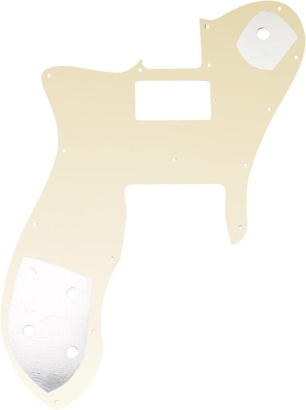 16 Holes Single H Guitar Pickguard For USA/Mexico Fender 72 Tele Custom Style Electric Guitar 3ply Cream