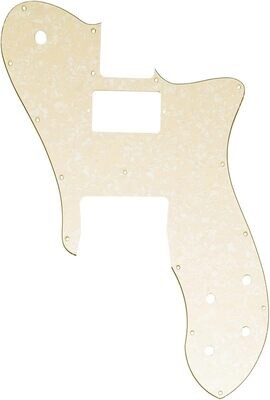 16 Holes Single H Guitar Pickguard For USA/Mexico Fender 72 Tele Custom Style Electric Guitar 3ply Aged Pearl